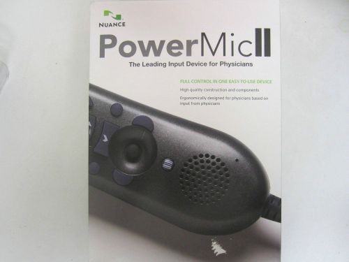 NEW in box Nuance 0POWM2N PowerMic II Handheld USB Dictation Microphone