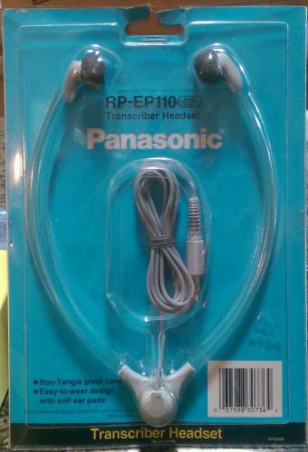 Panasonic RP-EP110 Transcriber Headset, Brand New!!