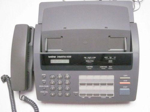 BROTHER INTELLIFAX 635 PLAIN PAPER FAX facsimile MACHINE COPIER