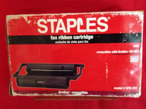 STAPLES FAX Ribbon Cartridge Model SFB-35C Brother PC201 1010 1020 1030