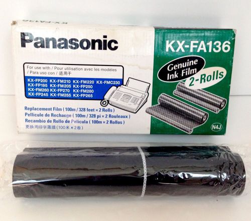 Panasonic KX-FA136 Genuine Ink Film 1 Roll Replacement Film For Fax Machine NEW