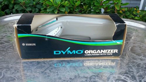 Vintage Dymo Organizer 1610 Label Maker Labelmaker 1/4&#034; &amp; 3/8&#034; Tape