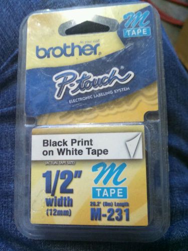 BROTHER P-TOUCH TAPES - M231 TAPE - FREE SHIPPING