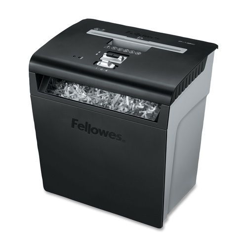 Fellowes shredder, cross-cut, 8 sheet cap, 14-3/16&#034; x 14-3/16&#034; x 10&#034;, bk/gy for sale