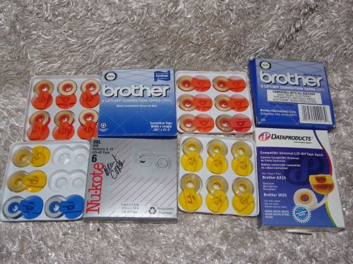 LOT of 22 BROTHER NU-KOTE &amp; DATA PRODUCTS Correction LIFT-OFF TAPES