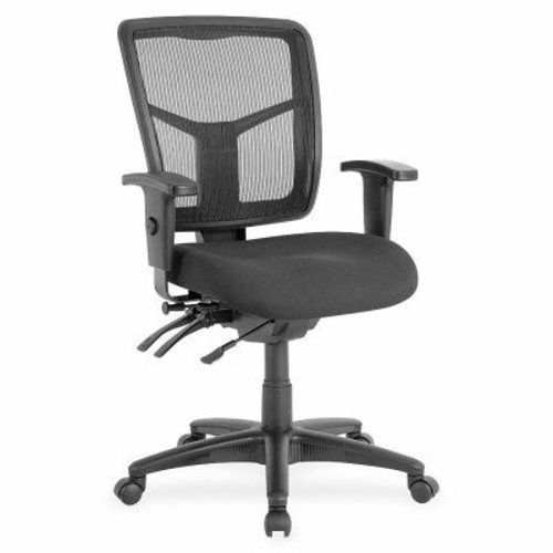 Lorell Mid-Back Seat Slider Chair, 25&#034;x25&#034;x40-1/2&#034;, Black (LLR86802)