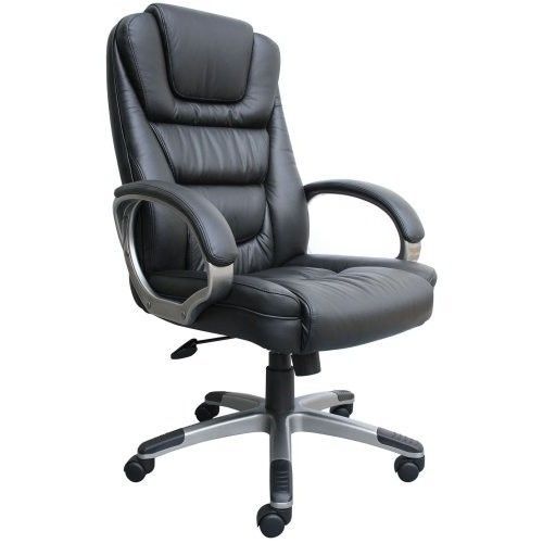 Boss Black LeatherPlus Executive Chair Adjustable perfect for Board round Table