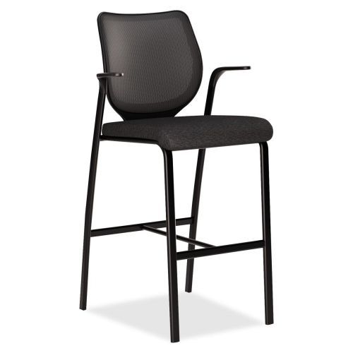 Hon nucleus hn7 cafe height stool - black seat - 25&#034; x 24.5&#034; x 46.5&#034; for sale