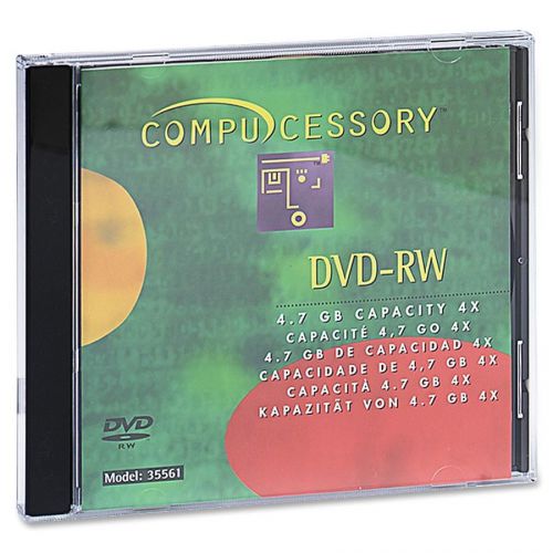 Compucessory CCS35561 Branded Dvd-Rw Disc Pack of 10