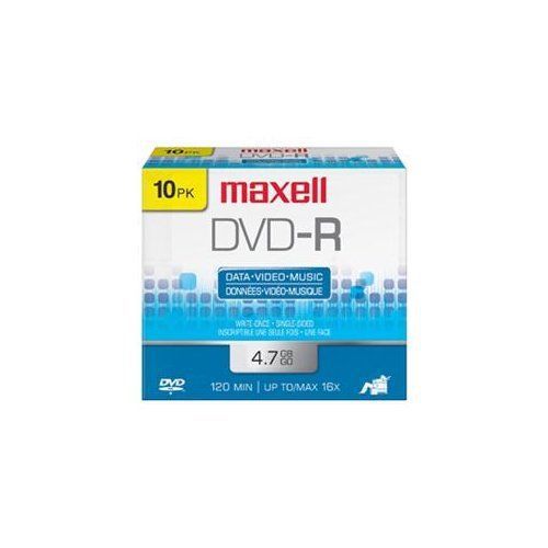 Maxell 634035/634024/639005 4.7 gb dvd+rs [10 pk] (634035-634024-639005) for sale