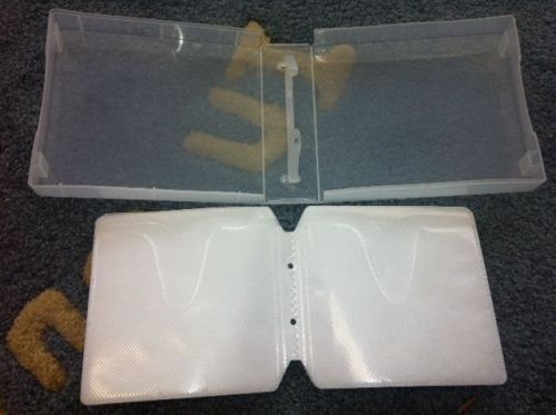20 new 16/20/24 cd clear poly cases w/plastic overlay &amp; cd sleeves sf13cs/4cdslv for sale