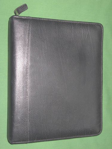 Classic ~1.5&#034;~~ top-grain verona leather franklin covey planner zipper organizer for sale