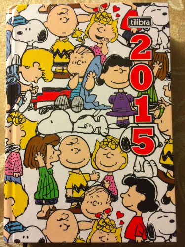 RARE*2015 Snoopy Schedule Book Agenda Organizer Planner Calendar in Eng/Spanish*