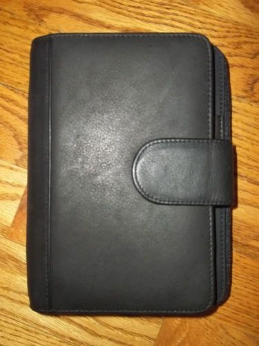 Rolfs essentials ziparound organizer binder in black leather 4474370-01 new for sale