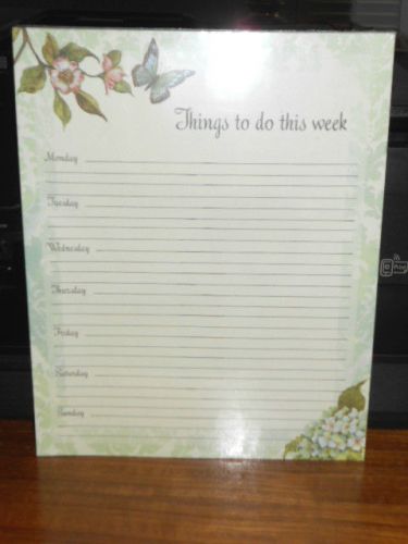 LANG ABUNDANCE BLUE HYDRANGAS WEEKLY PLANNER 5O SHEETS THINGS TO DO THIS WEEK