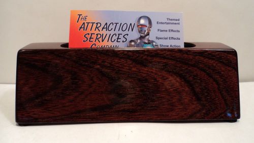 Blue star rd2451 mahogany wood desk business card case for sale