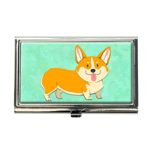 Quirky Corgi Business Credit Card Holder Case