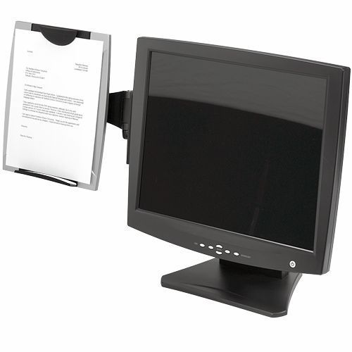 Fellows Monitor Mount CopyHolder - Adjustable Hold 150 pages - CRC-80333
