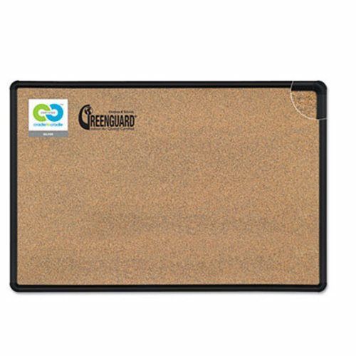 Best-rite Black Splash- Natural Cork Board, 36 x 24, Black Frame (BLT300PBT1)