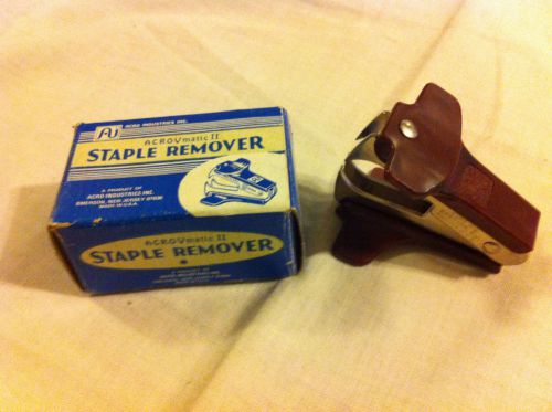 old Acrovmatic II staple remover in box from Acro Industries