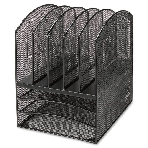 Black mesh desktop organizer home office workspace accessory business supplies for sale