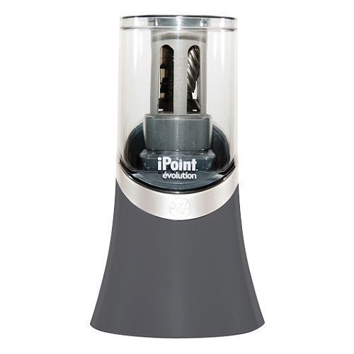 Westcott iPoint Titanium Non Stick Electric Pencil Sharpener ~ Black Brand New!