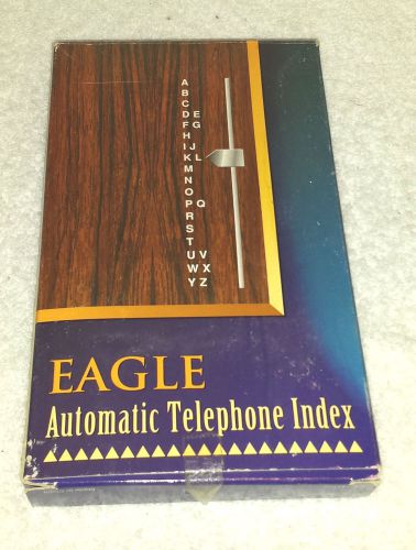 Vintage Eagle Automatic Telephone Index Faux Wood