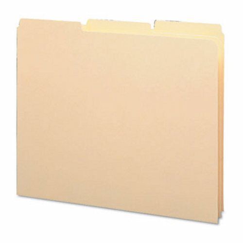 Smead Recycled Tab File Guides, 1/3 Tab, 18 Point Manila, 100 per Box (SMD50134)