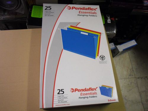 New ! pendaflex essentials color hanging folders - legal - 8.50&#034; x 14&#034;  81632 for sale