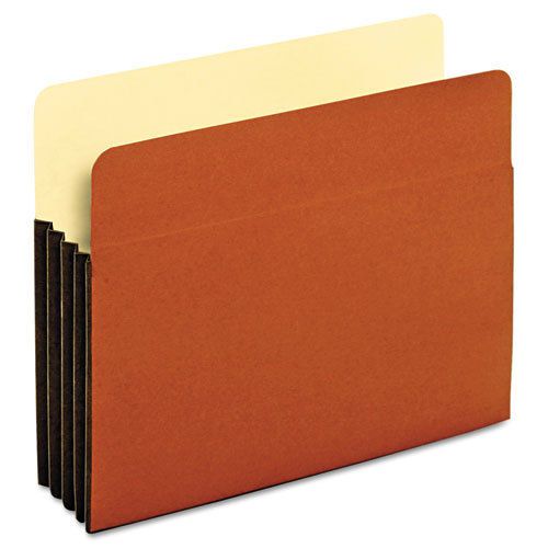 Standard File Pockets, Tyvek, 3 1/2 Inch expansion, Letter, Brown, 10/Box