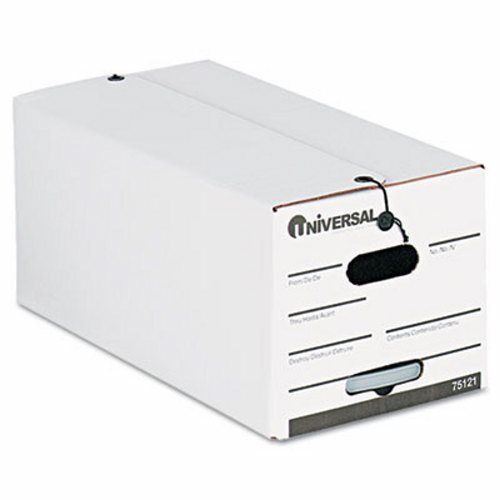 Universal String/Button Storage Box, Fiberboard, White, 12/Carton (UNV75121)