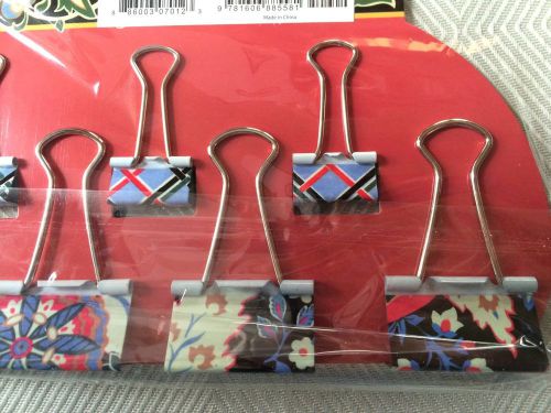 Vera bradley versailles binder clips limited edition collectible ~ nip for sale