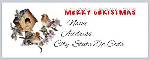 30 Personalized Return Address  Labels Christmas Buy 3 Get 1 free (bi24)