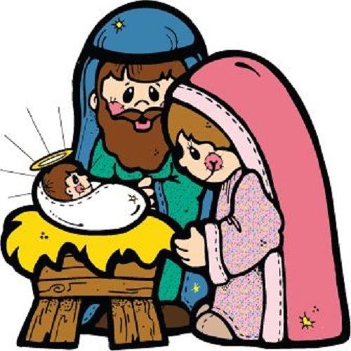 30 Custom Nativity Cartoon Personalized Address Labels