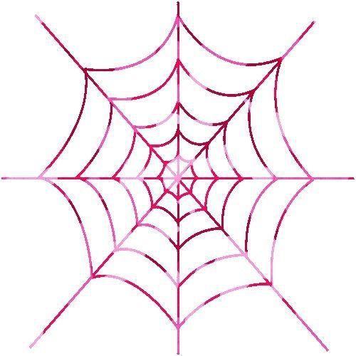 30 Custom Pink Spider Web Personalized Address Labels