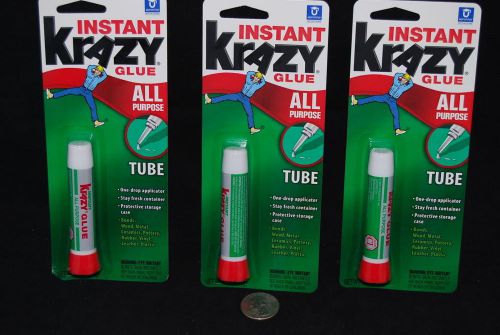 Lot Of 3 Crazy glue Free Shipping