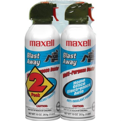 MAXELL 190026 - MEDIA BLAST AWAY CANNED AIR 2 PACK