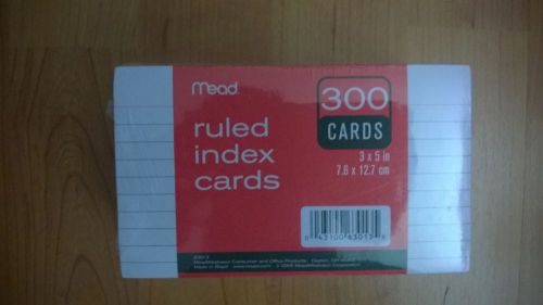 NIP Mead Ruled 3 x 5 Index Cards 300 cards