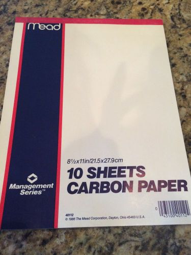 (2) MEAD ONE WITH 10  SHEETS THE OTHER WITH 8 SHEETS OF CARBON PAPER