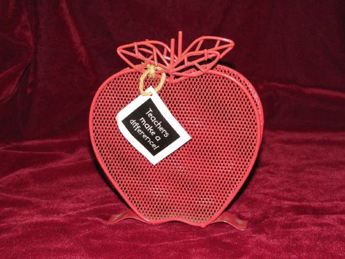 &#034;Apple Wired Paper Holder Gift&#034; for your &#034;Favorite Teacher&#034; NEW WITH TAG&#039;S!!!