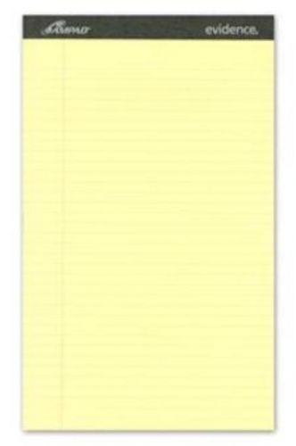 Ampad Pad Perforated Evidence 8-1/2&#039;&#039; x 14&#039;&#039; Canary Legal Rule 50 Sheets