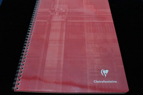 Clairefontaine Wirebound Notebook  8&#034; X 11&#034; Graph Red