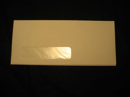 Box of 500 white wove commercial single window envelopes #10 gummed for sale