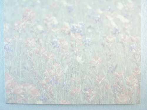 GEOGRAPHICS GEOPAPER~FLOWER MEADOW FLORAL~STATIONERY PC PRINTER PAPER~24 SHEETS