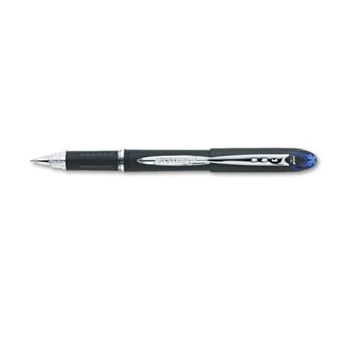 12 Uni-Ball Jetstream Rollerball Pen, Blue Ink, Bold Point 1.0 mm, 33922
