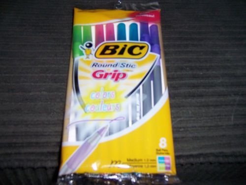 Bic Ball Point Round Stick Grip Assorted Color Pens Medium 1.0 mm