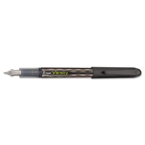 Pilot varsity disposable fountain pen, medium point, black barrel/black ink for sale