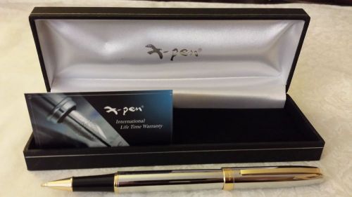 Fine writing instrument legend roller ball chrome w/gold finish for sale