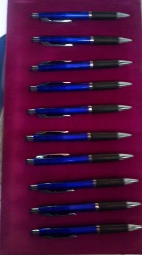 ++++Blue Heavy NON-Imprinted Pens with Black Ink!  Lots of 25--Bonus offer!!++