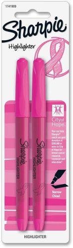 Accent pink ribbon pocket highlighter 2 pack durable chisel tip dry air for sale